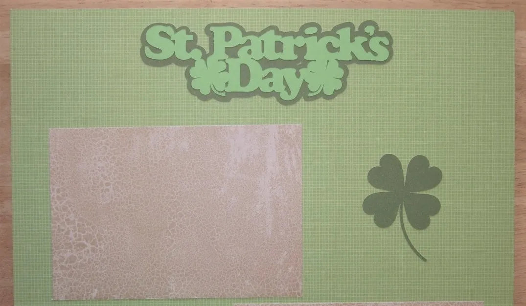 St. Patrick's Day Scrapbook Pages