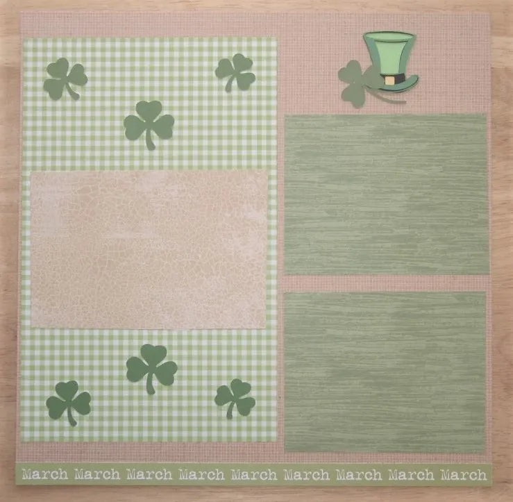 St. Patrick's Day Scrapbook Pages