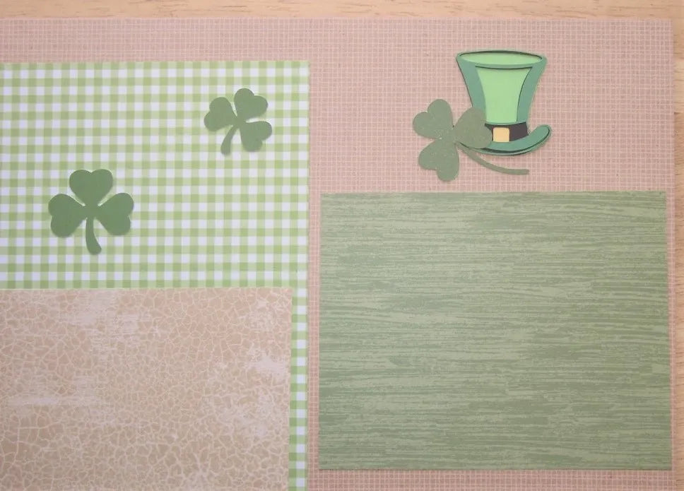 St. Patrick's Day Scrapbook Pages