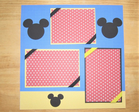 Mickey Mouse Scrapbook Page