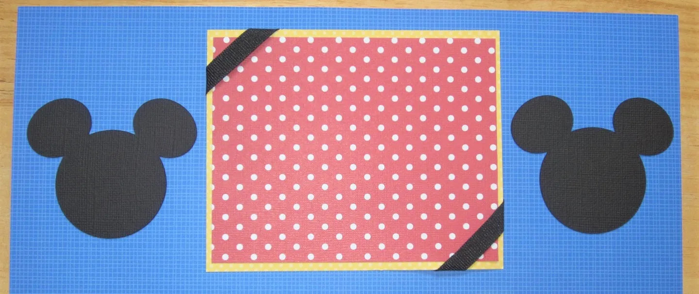 Mickey Mouse Scrapbook Page