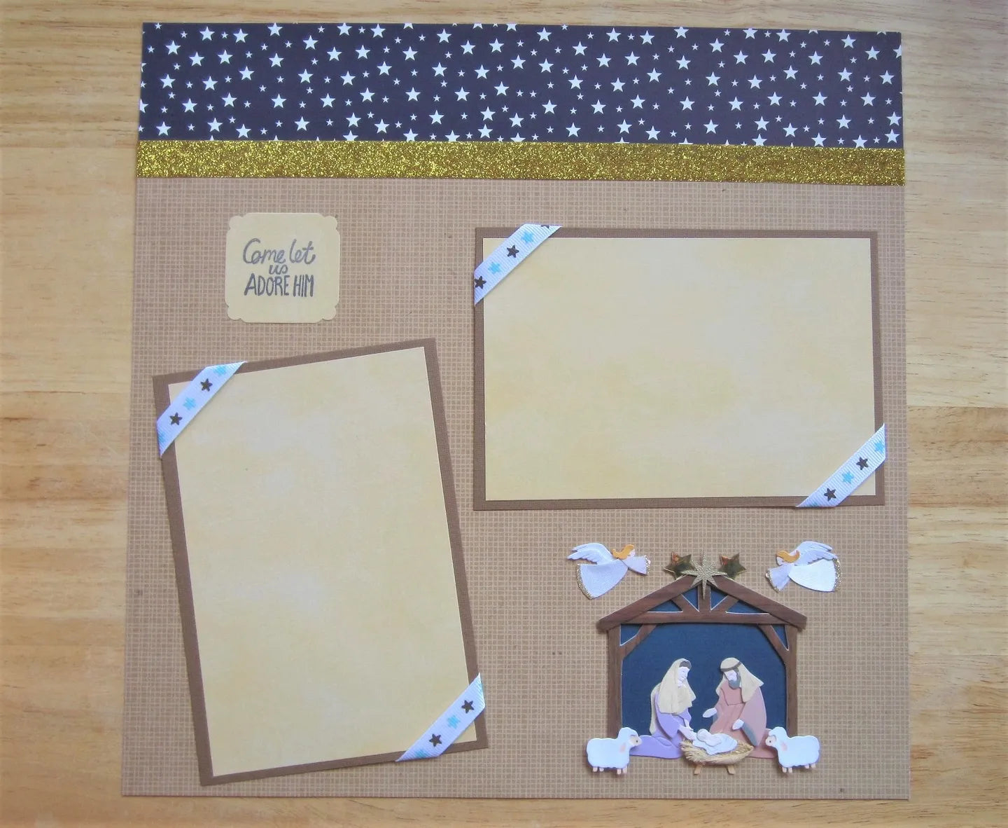 Christmas Nativity Scrapbook Page