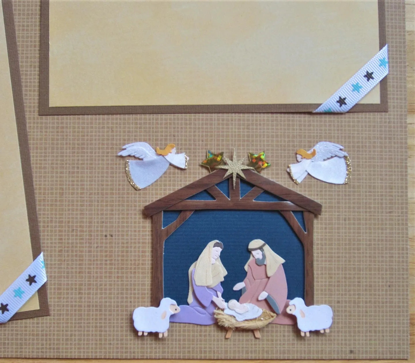 Christmas Nativity Scrapbook Page