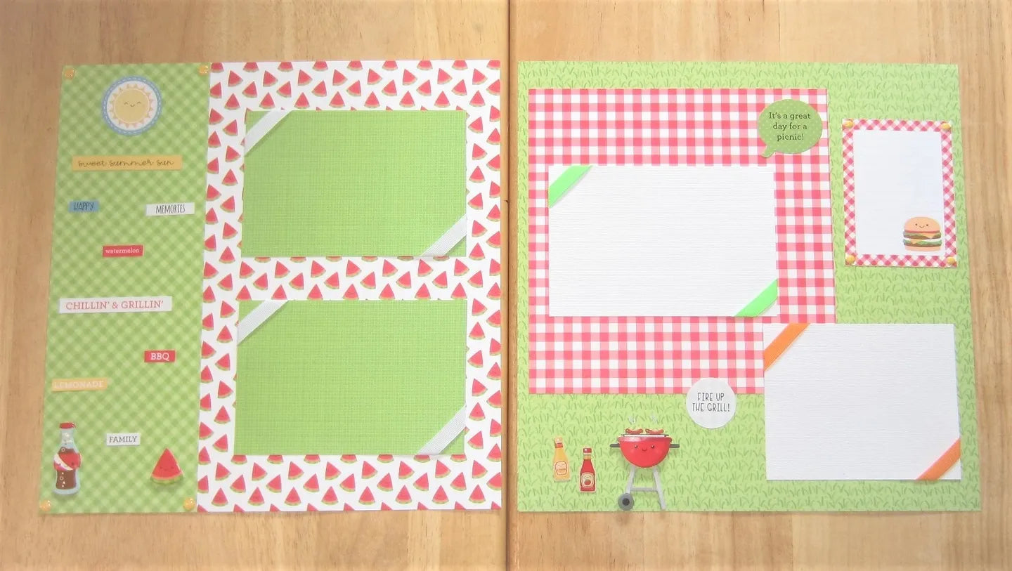 Picnic Scrapbook Pages