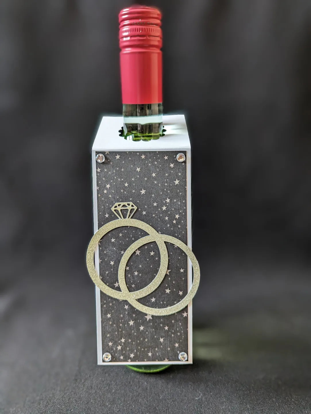 Wedding Rings Bottle Gift Tag