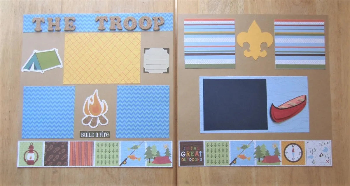 Scouts Scrapbook Page