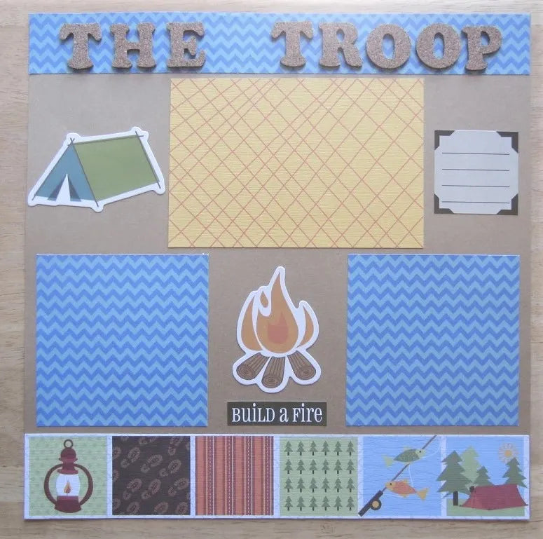 Scouts Scrapbook Page