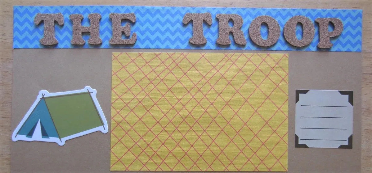 Scouts Scrapbook Page