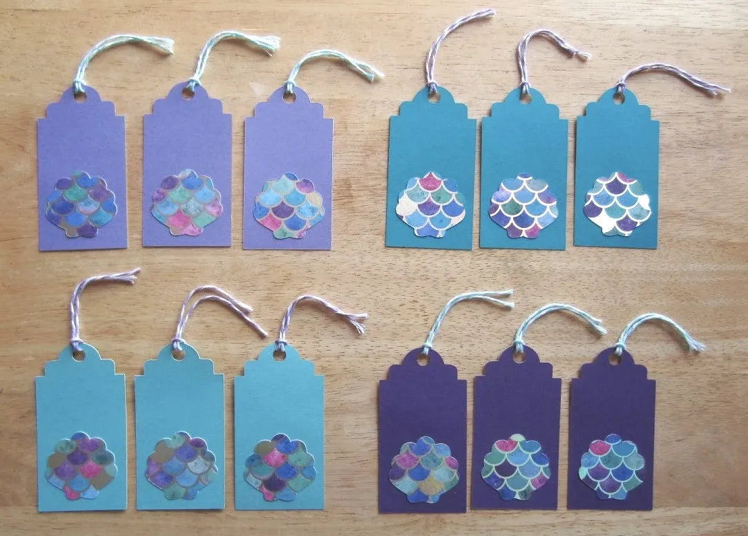 Mermaid Birthday Party Gift Tags (Set of 12)
