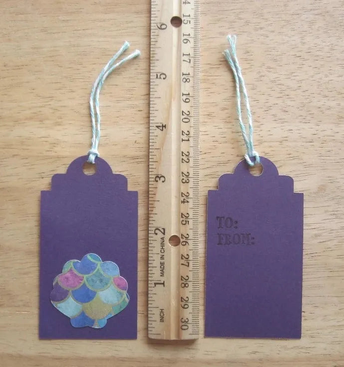 Mermaid Birthday Party Gift Tags (Set of 12)