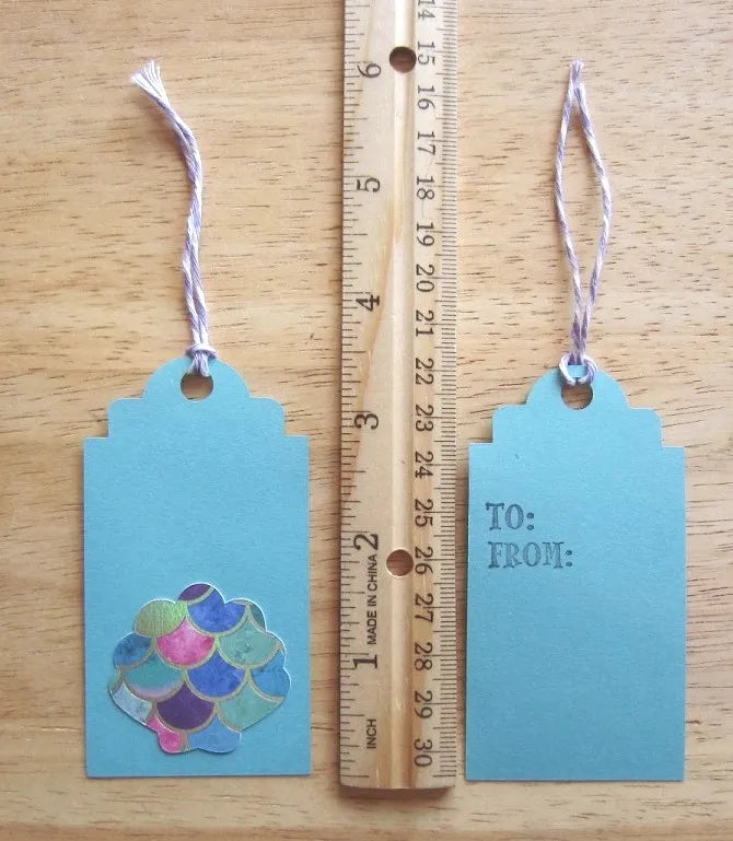 Mermaid Birthday Party Gift Tags (Set of 12)