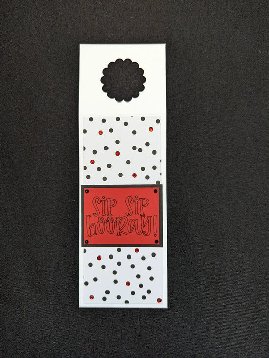 Sip Sip Hooray Bottle Gift Tag