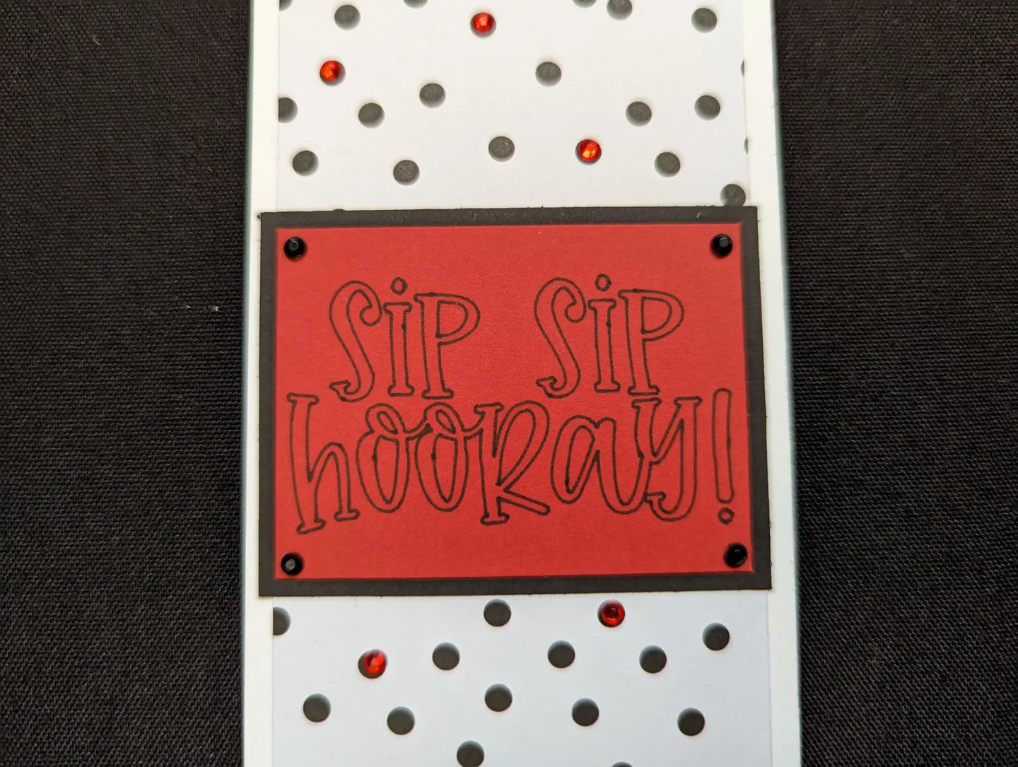 Sip Sip Hooray Bottle Gift Tag