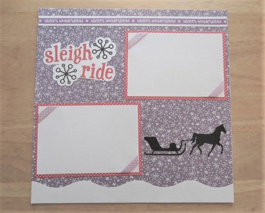 Sleigh Ride Scrapbook Page