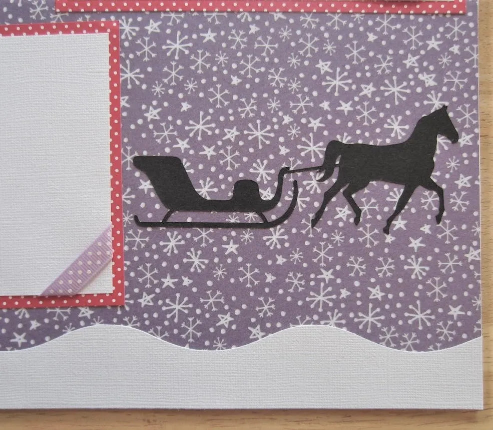Sleigh Ride Scrapbook Page