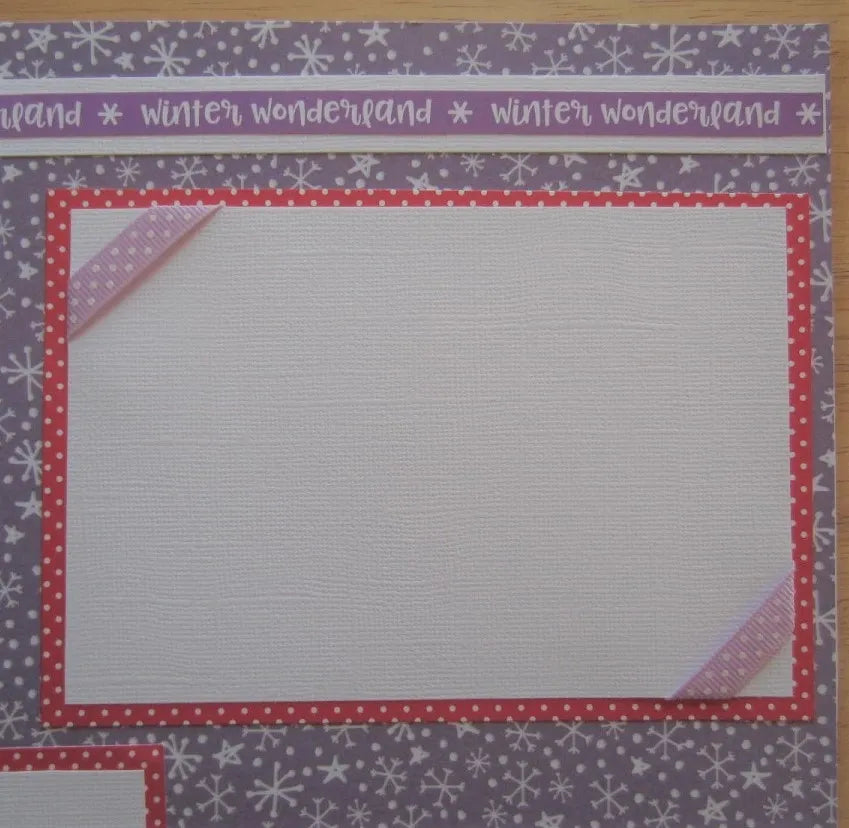 Sleigh Ride Scrapbook Page