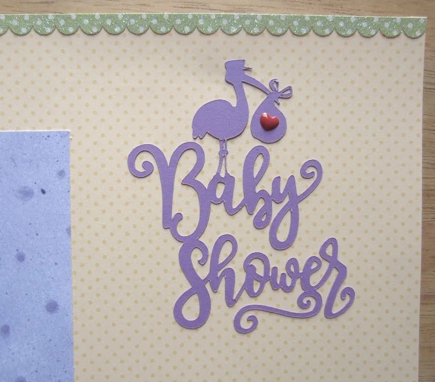 Baby Shower Scrapbook Pages