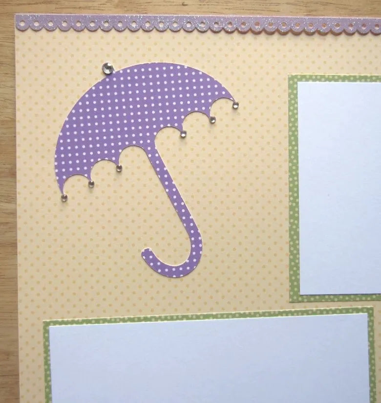 Baby Shower Scrapbook Pages