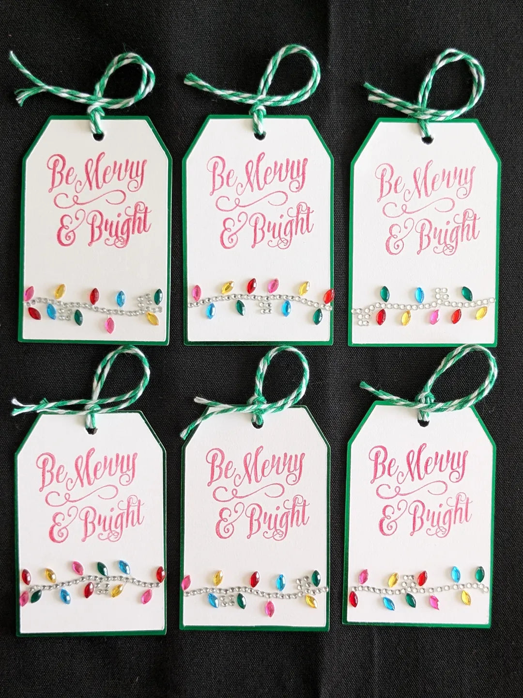 Christmas Lights Gift Tags (Set of 6)