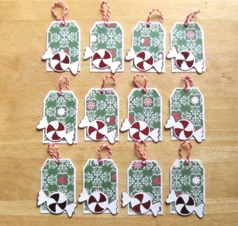 Christmas Candy Gift Tags (Set of 12)