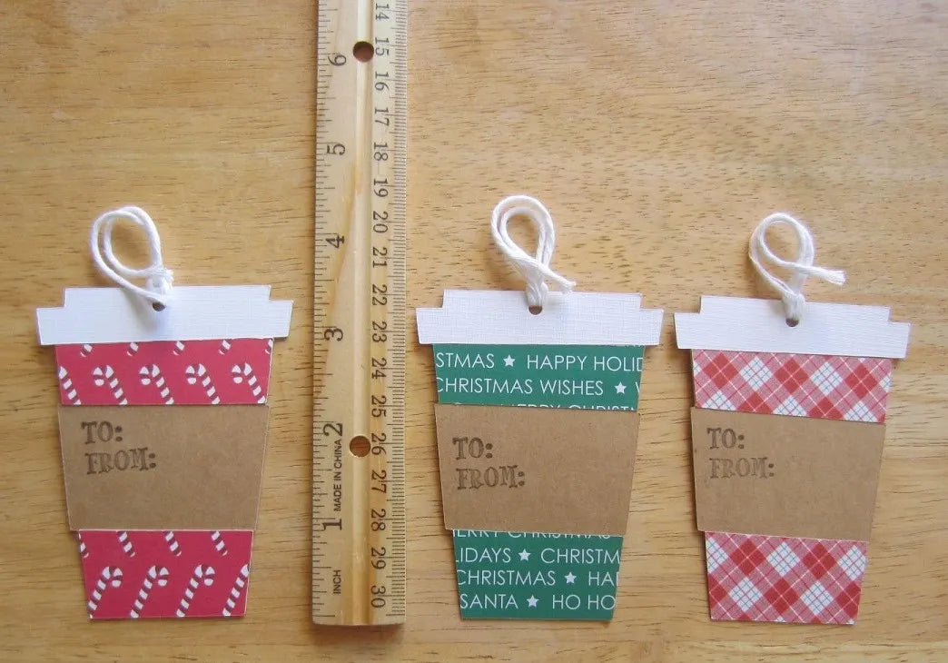 Coffee Cup Gift Tags (Set of 12)