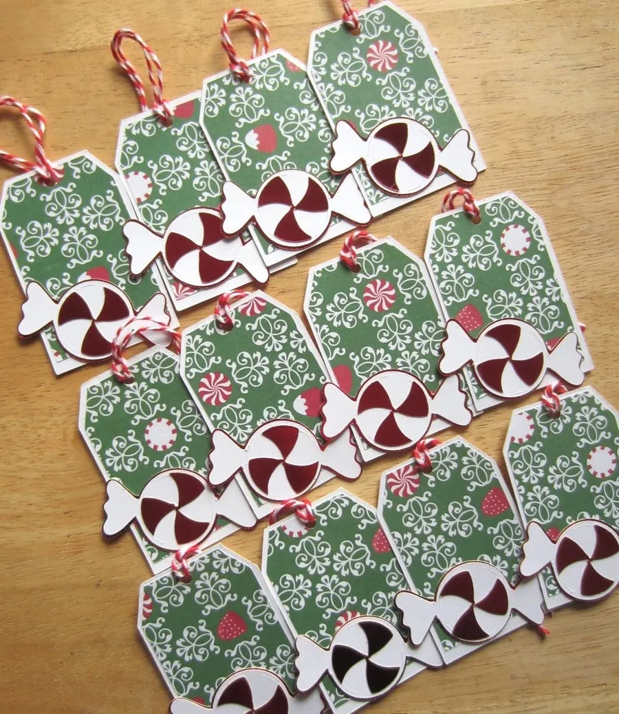 Christmas Candy Gift Tags (Set of 12)