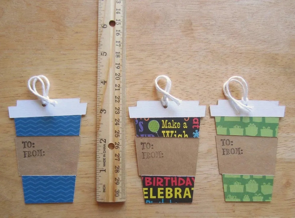 Coffee Cup Gift Tags (Set of 12)