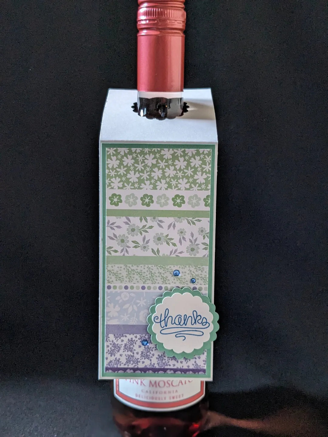 Thanks Bottle Gift Tag