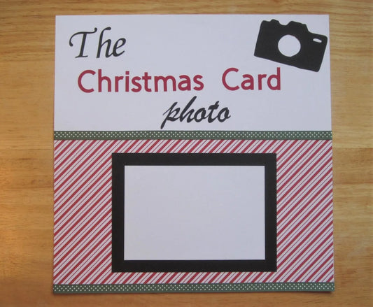 Christmas Photo Scrapbook Page