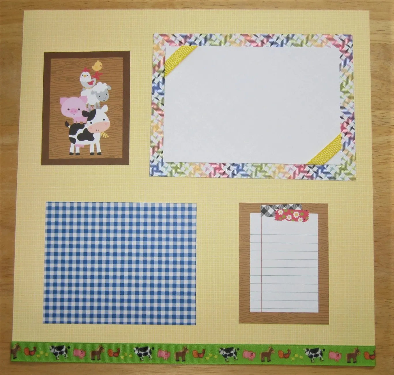 Petting Zoo Scrapbook Pages