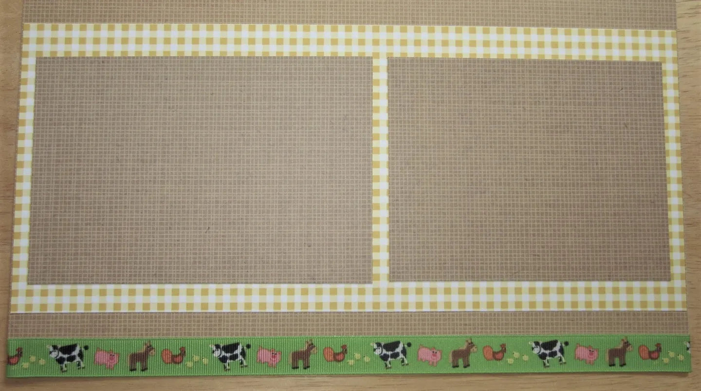 Petting Zoo Scrapbook Pages