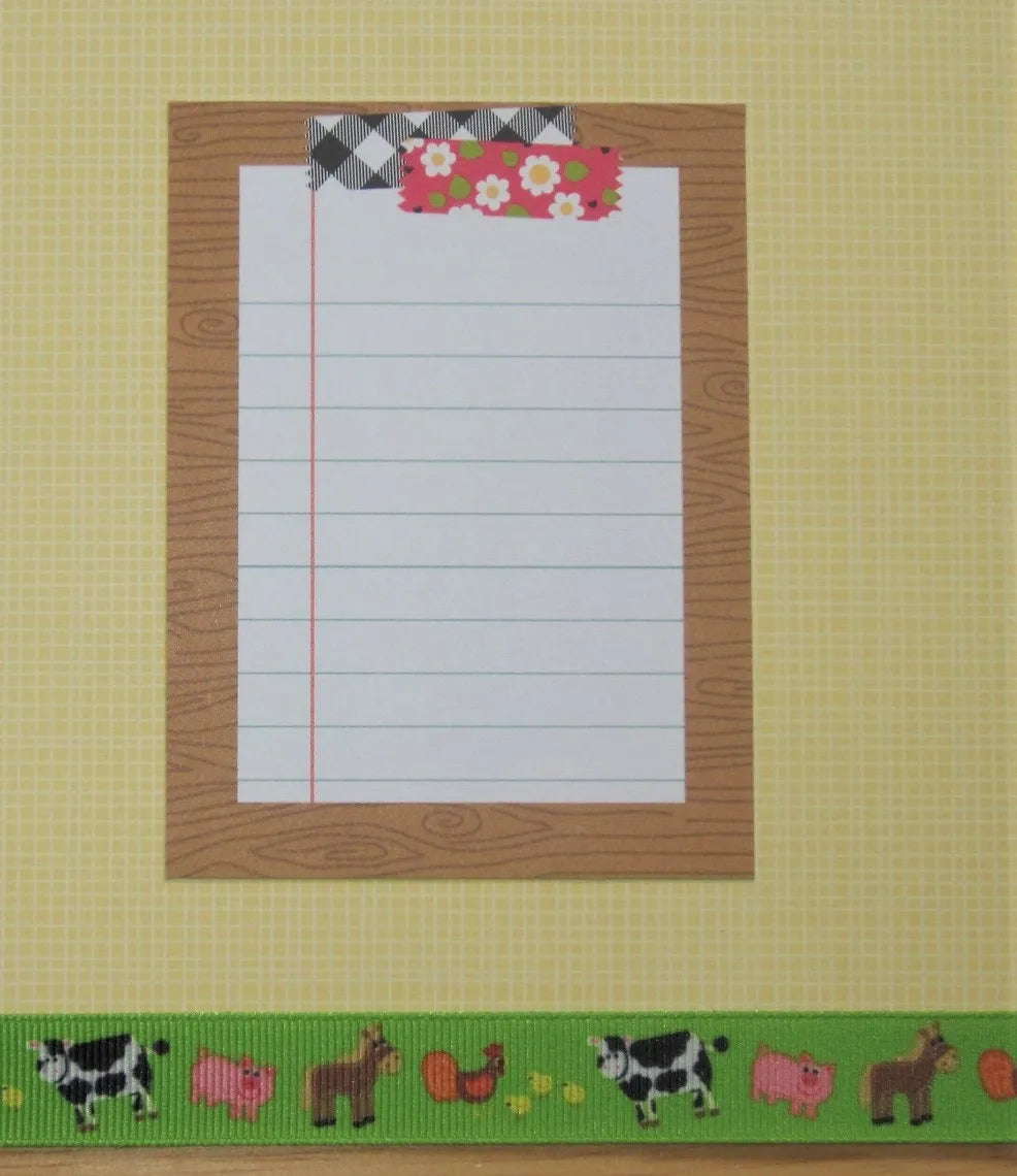 Petting Zoo Scrapbook Pages